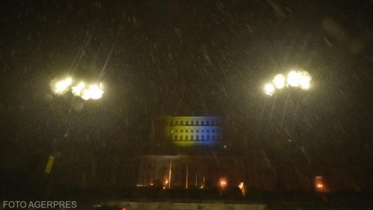 Pe 24 februarie, Palatul Parlamentului va fi iluminat în culorile drapelului Ucrainei