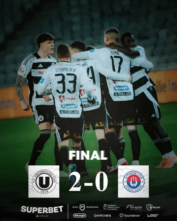 Cupa României: Univ Cluj și Metalul Buzău au avansat în sferturile de finală