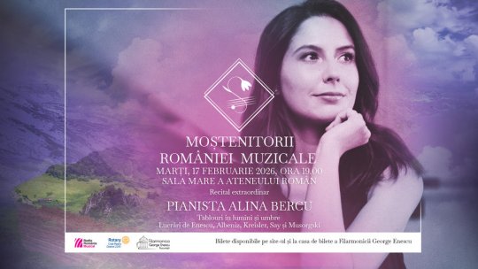 Pianista Alina Bercu, recital pe scena Ateneului Român