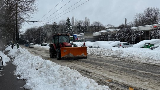 Ninsorile căzute în sudul României sunt cele mai serioase din ultimii 18 ani