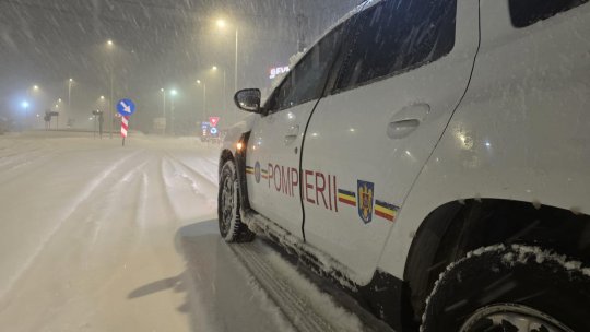 Podul Brăila-Tulcea, închis din cauza ninsorilor abundente