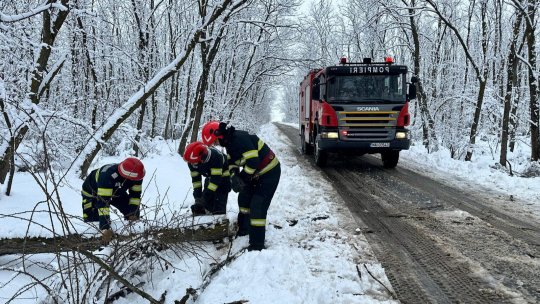 Infotrafic: drumuri închise și zboruri întârziate din cauza viscolului