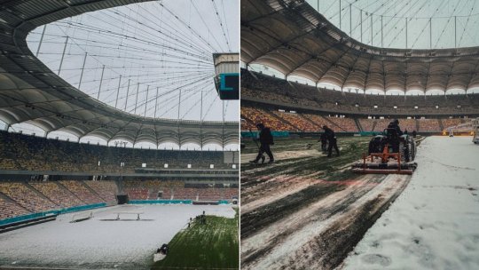 Rapid - Dinamo se joacă în ciuda vremii nefavorabile