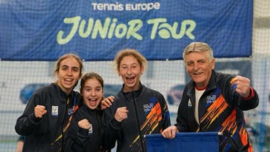 Tenis: România, campioană europeană la feminin U14! Eva Bulai, Natalia Dicu și Natalia Dragomir au câștigat medalia de aur