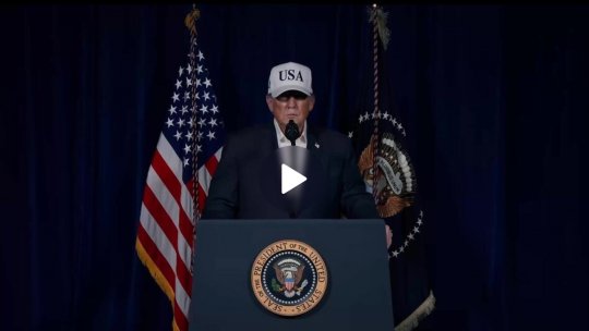 Declaraţia preşedintelui Trump în urma atacurilor asupra Iranului