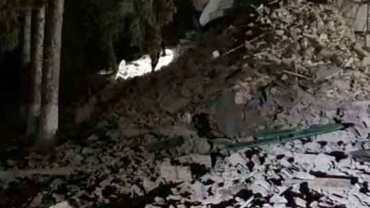 Turla Bisericii Reformate din oraşul Cehu Silvaniei, judeţul Sălaj, s-a prăbuşit marți seară