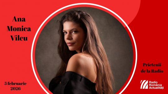 Actrița Ana Monica Vîlcu, între Prietenii de la Radio