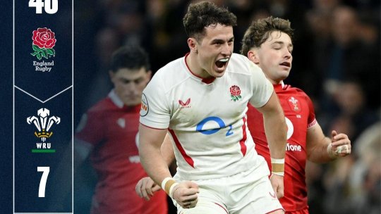 Rugby. Anglia obține cea mai concludentă victorie în nouul sezon din Turneul celor 6 Națiuni