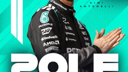 Kimi Antonelli va pleca din pole-position la Marele Premiu al Chinei. Este primul pole-position din carieră pentru pilotul italian