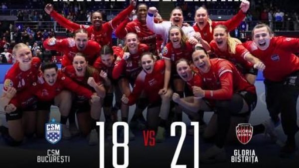 Handbal: Gloria Bistrița câștigă derbiul cu CSM București