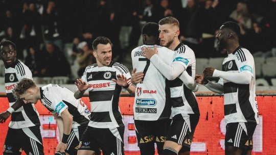 Superliga: U Cluj câștigă derbiul local cu CFR-ul și urcă pe locul secund