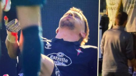 ALARMA: Ionuț Radu ajutat de colegi să iasă de pe teren după socul cu Alaves!