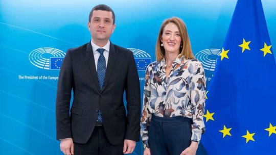 Ministrul apărării, Radu Miruță, întrevedere cu președinta Parlamentului European