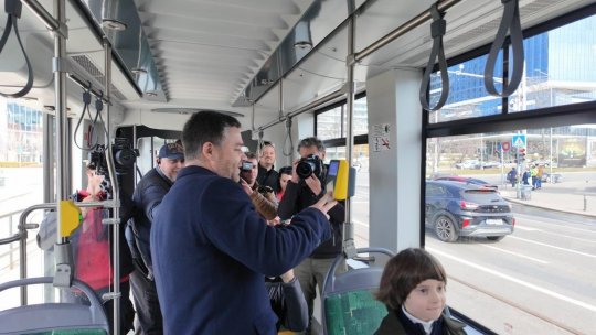 A fost reluată circulația tramvaiului 5 din Capitală