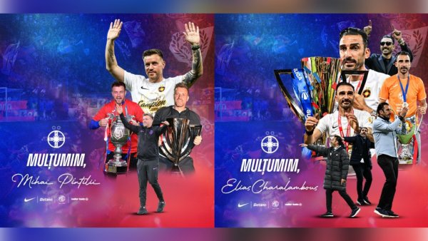 Superliga: FCSB s-a despărțit oficial de Elias Charalambous și de Mihai Pintilii