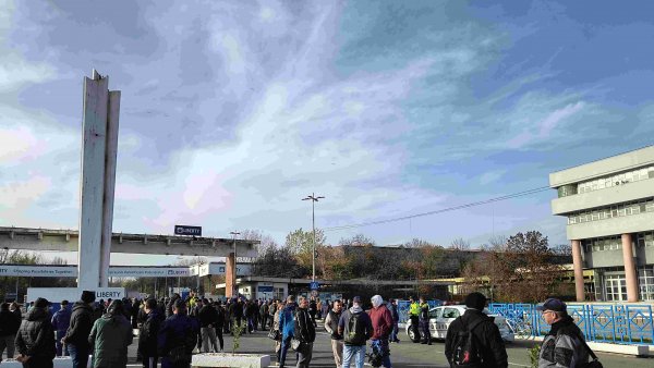 Protest la combinatul din Galaţi 