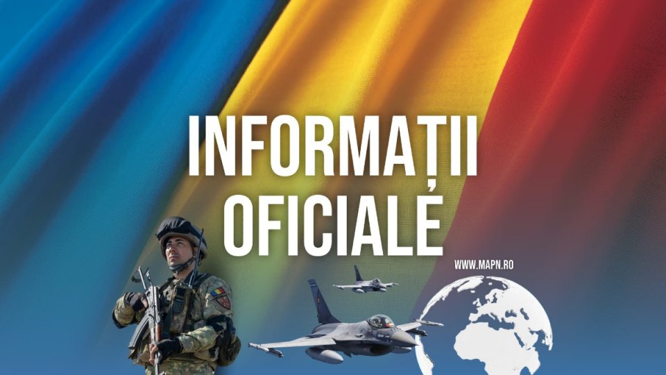MApN: Ținte aeriene semnalate la nord de frontiera cu România