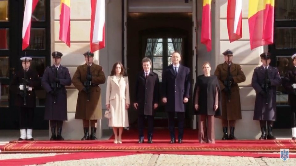 LIVE VIDEO: Nicușor Dan, primire la Palatul Prezidențial de la Varșovia