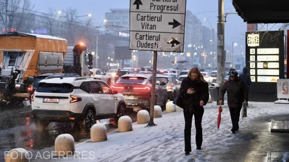 În noaptea de luni spre marți, „termometrele vor indica la București -10 grade”