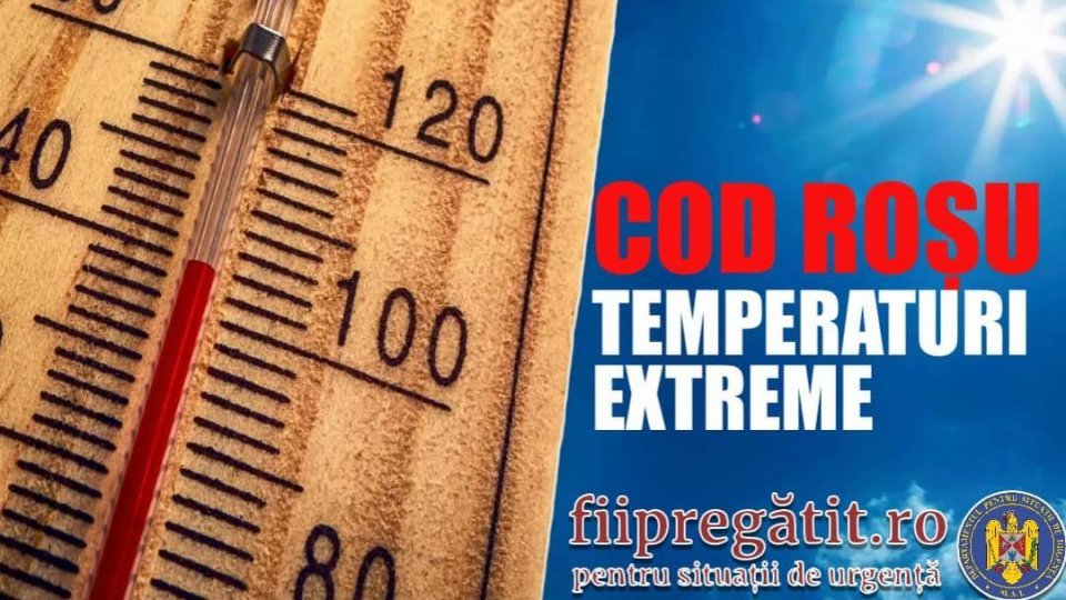 Cod galben de caniculă și disconfort termic în jumătatea de sud a țării