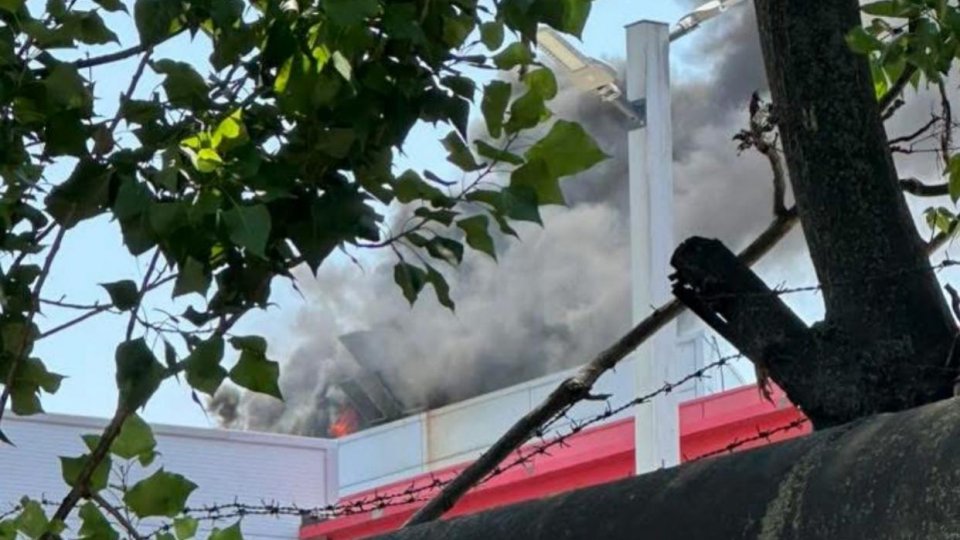 Incendiu pe terasa mall-ului Afi Palace Cotroceni din București