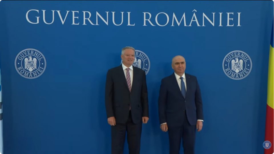 VIDEO: Secretarul general al OCDE, primit de premierul Ilie Bolojan