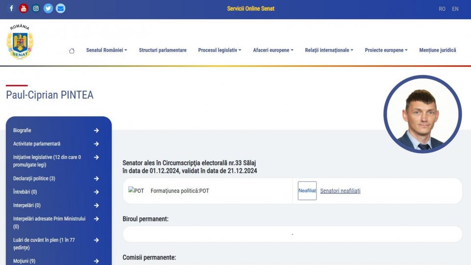 Senator aflat la al treilea dosar penal pentru conducere fără permis