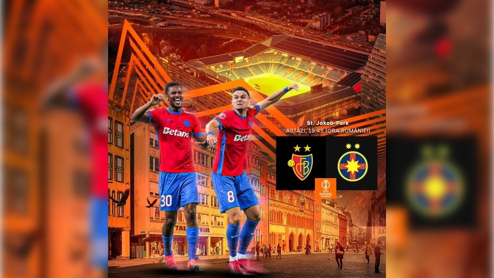 Europa League: LIVE TEXT FC Basel - FCSB 1-0 (Pauză)
