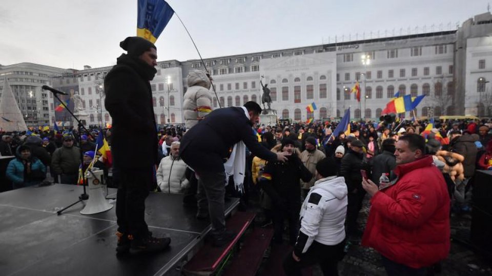 Patru sancțiuni contravenționale au fost aplicate la protestele din Piaţa Victoriei