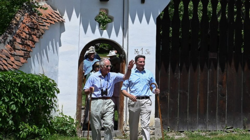Regele Charles al III-lea a ajuns la Viscri, în ultima zi a vizitei în România