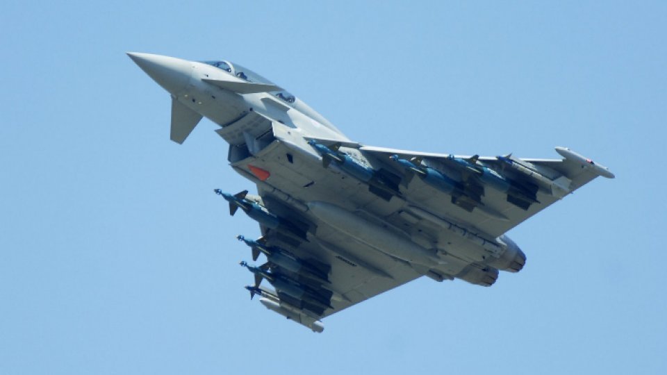 Două aeronave Typhoon au fost ridicate pentru a monitoriza situația aeriană la frontiera cu Ucraina