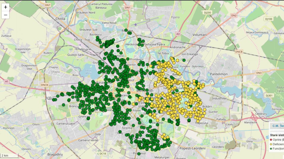 Bucureștenii din sectoarele 2 și 3 și parțial din 4 și 5 nu au apă caldă și căldură