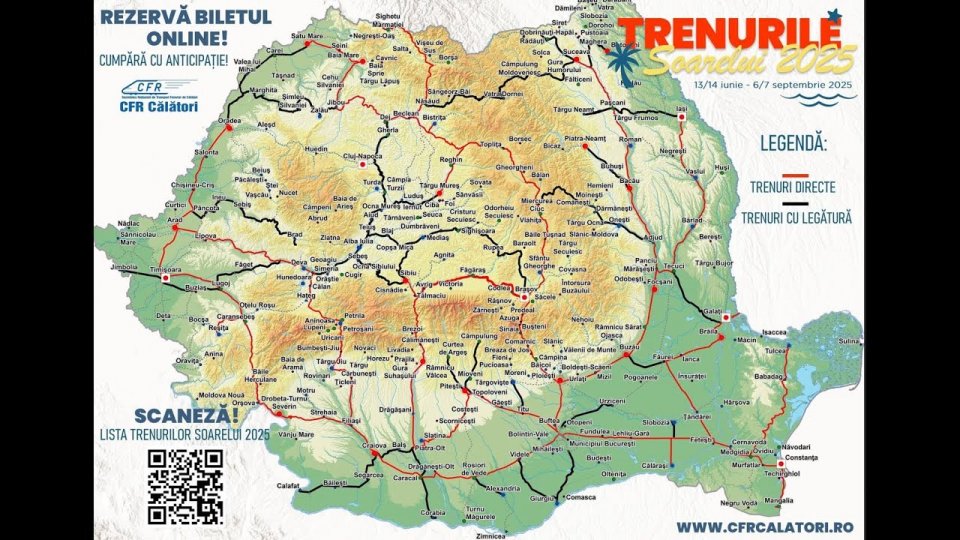 Programul Trenurile Soarelui a fost lansat. Ce trebuie să știe călătorii