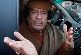 Liderul libian, Muammar Gaddafi.