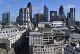 Imagine din City London, zona care primeşte cea mai mică sumă pentru serviciile sociale.