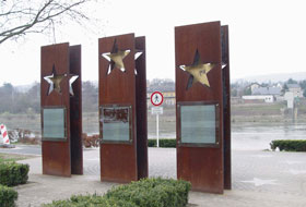 Monumentul Tratatului din oraşul luxemburghez Schengen.