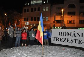 Protest &icirc;n ţară.