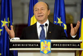 Preşedintele Traian Băsescu.