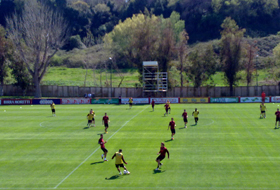 Antrenament AS Roma. Elena Postelnicu.