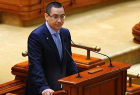 Premierul desemnat, Victor Ponta.