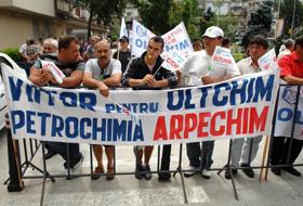 Proteste la combinatul Oltchim.