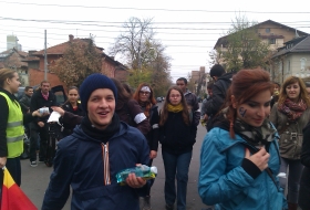 Protest studenţesc, Bucureşti, 13 noiembrie 2013.