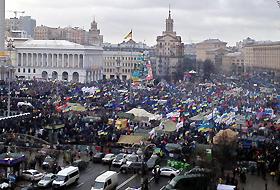 Manifestaţie &icirc;n Kiev.