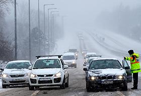 Trafic blocat pe şoselele ungare.