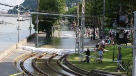 Inundatii in Budapesta.