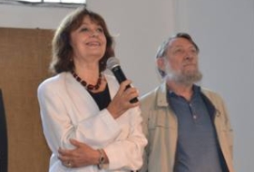 Fondatoarea Memorialului Sighet Ana Blandiana și istoricul Stephane Courtois, rectorul Școlii de Vară de la Sighet.