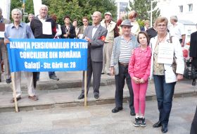 Protest al pensionarilor.