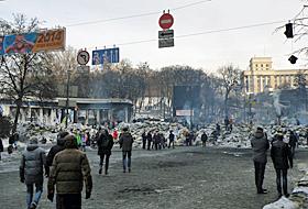Proteste la Kiev.