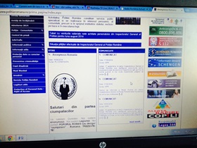 Siteul politiaromana.ro a fost atacat de hackeri.