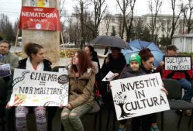 Protest &icirc;n Galați.